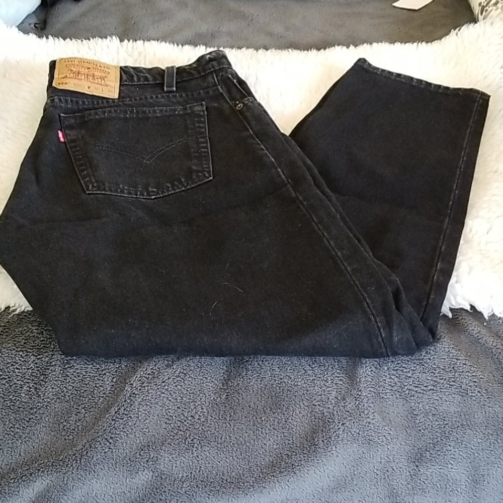 Mens Black Levi 550 36/30